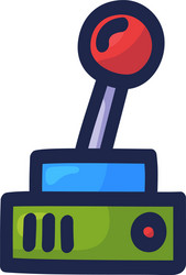 joystick for video game controller buttons vector image