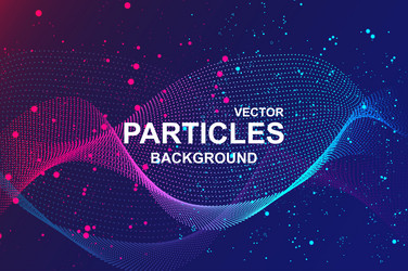 Abstract Glowing Particle Wave vector image