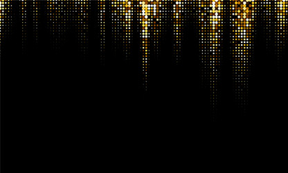 Abstract golden halftone peaks pattern vector