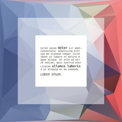 geometric triangular abstract background vector image