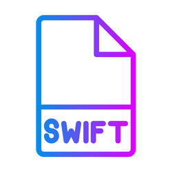 swift document file type gradient icons for tech vector image