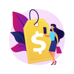 Profitable pricing strategy concept Royalty Free Vector