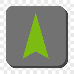 arrowhead up rounded square button vector image
