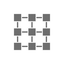 matrix interconnected system blockchain vector image