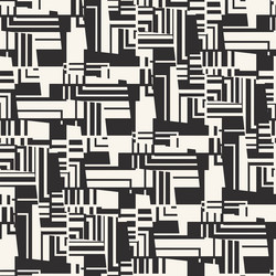 monochrome broken geometric textured pattern vector image