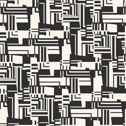 Monochrome broken geometric textured pattern vector