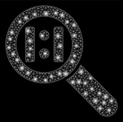 flare mesh network zoom actual size with vector image
