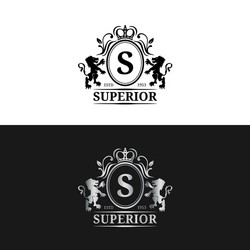 monogram logo template luxury letter Vector Image