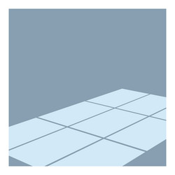 sunlight casting geometric shapes on empty room vector image