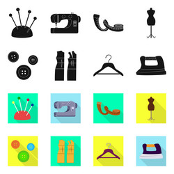 isolated object craft and handcraft symbol set vector image