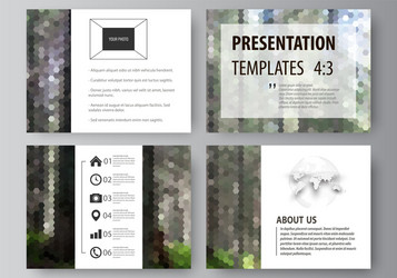Modern Presentation Templates - Hexagonal vector image
