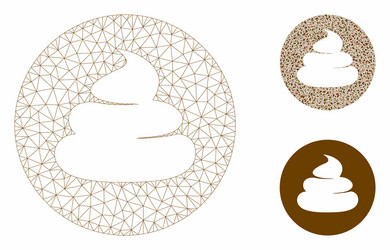 shitcoin mesh network model and triangle vector image