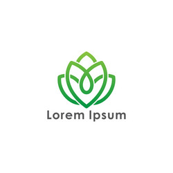 Abstract leaf logo design Royalty Free Vector Image
