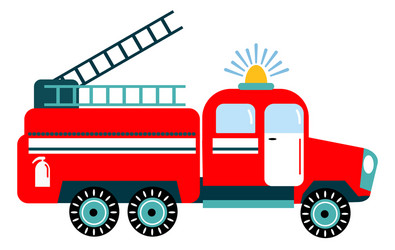 Rescue vehicles ambulance fire engine police Vector Image