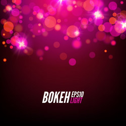 festive colorful bokeh background lights abstract vector image