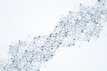 geometric abstract background with connected line vector image