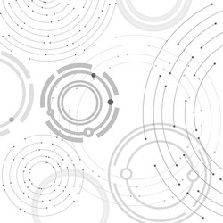 geometric pattern with connected lines and dots vector image