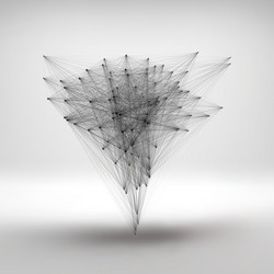 Interconnected Network Structure vector image