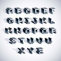 font typescript created in 8 bit style pixel art vector image