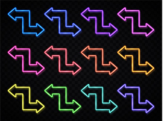pointer direction symbol retro design elements vector image