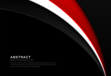 abstract red white curve shape overlap layer vector image