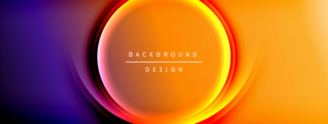 bright rainbow style color gradient with curve vector image