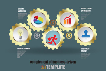 complement of business-driven vector image