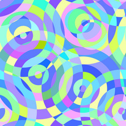 seamless abstract pattern with circles vector image