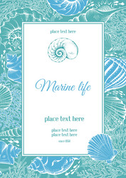 Shell Background Vector Shell background Royalty Free Vector Image - VectorStock