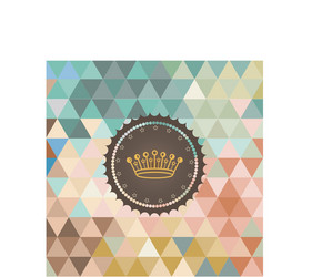 Retro Geometric Triangle Background vector image