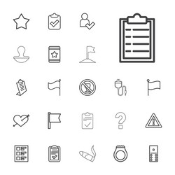 22 mark icons vector