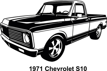 Muscle car - old usa classic 1970s Royalty Free Vector Image