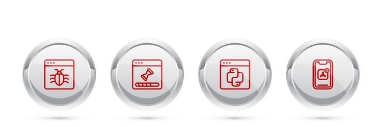 set line system bug loading data window python vector image