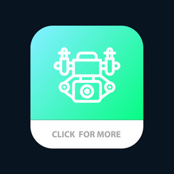 action camera technology mobile app button vector image