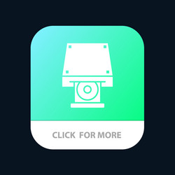 dvd cdrom data storage disk rom mobile app button vector image