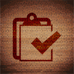 notepad paper documents flat modern web button vector image