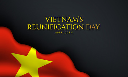Vietnam s reunification day background design Vector Image