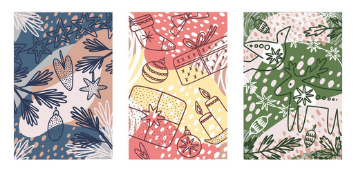 Winter Festive Pattern Vector Image