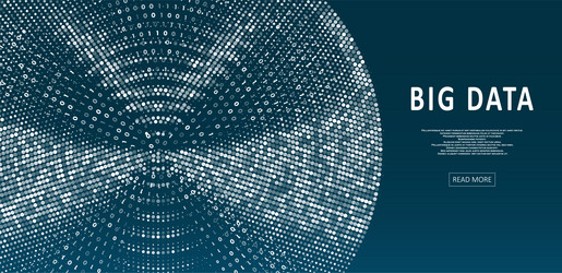 abstract big data visualization vector image
