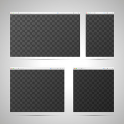 adaptive web design concept with browsers vector image