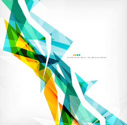 angular geometric color shapes vector image