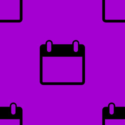 calendar web icon flat design seamless pattern vector image