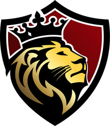 lion head logo design template Vector Image