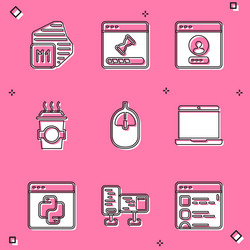 set processor loading data window create account vector image