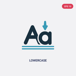two color lowercase icon from user interface vector image