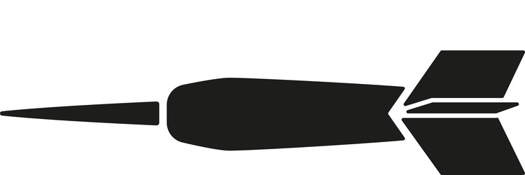 dart icon game symbol flat vector image