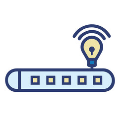 smart wi fi router with multiple connections vector image