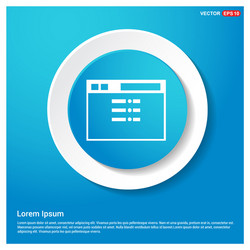 app window interface icon abstract blue web vector image