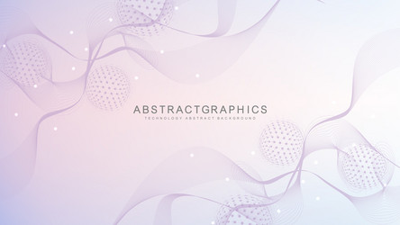 modern abstract molecules structure for science vector image