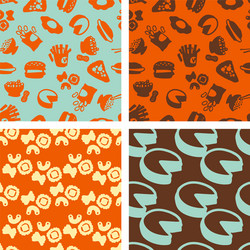 Object Patterns Food Patterns Royalty Free Vector Image - VectorStock